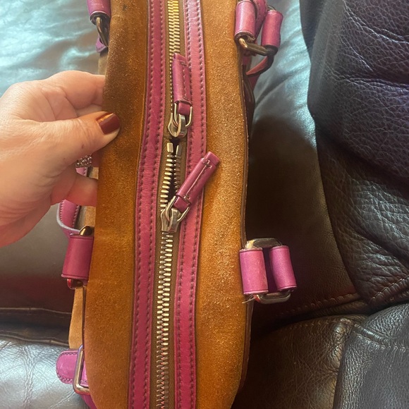 Prada Suede and leather Shoulder Bag - Picture 9 of 16